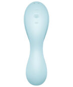 SATISFYER - APPLICATION STIMULATEUR ET VIBRATEUR CURVY TRINITY 5 BLEU