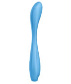 SATISFYER - APPLICATION MULTI VIBRATEUR G-SPOT FLEX 4+ BLEU