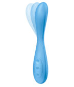 SATISFYER - APPLICATION MULTI VIBRATEUR G-SPOT FLEX 4+ BLEU