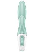 SATISFYER - AIR PUMP BUNNY 5+ APPLICATION GONFLABLE LAPIN VIBRATEUR VERT