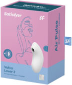 SATISFYER - STIMULATEUR ET VIBRATEUR À PULSE D'AIR VULVA LOVER 2 BLANC