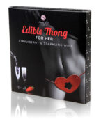 SECRETPLAY - GUMMY THONG FOR HER STRAWBERRY FLAVOR WITH CAVA