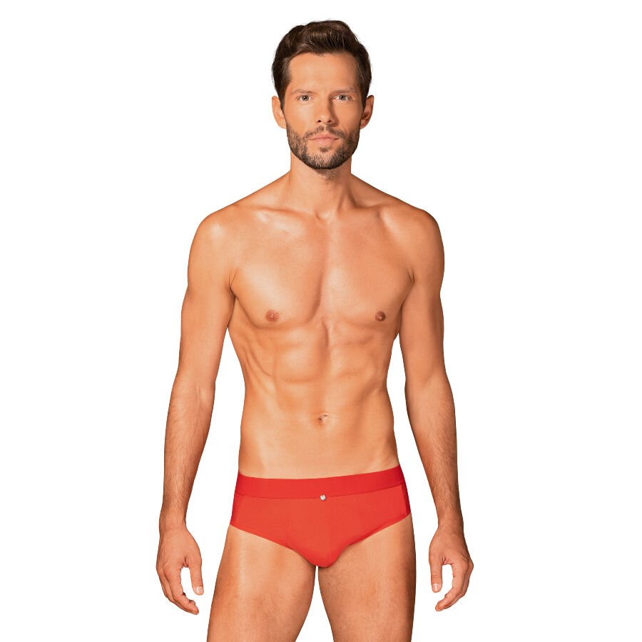 OBSESSIVE - SLIPS BOLDERO ROUGE L/XL