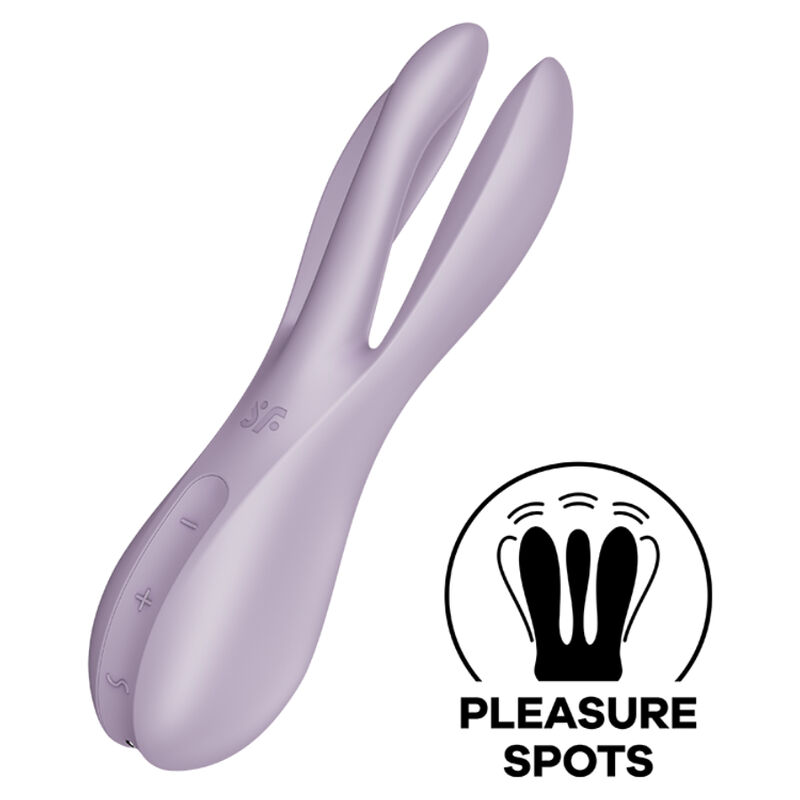 SATISFYER - VIBRATEUR THREESOME 2 VIOLET