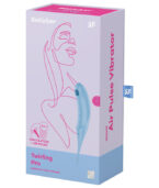 SATISFYER - STIMULATEUR ET VIBRATEUR TWIRLING PRO AIR PULSE BLEU