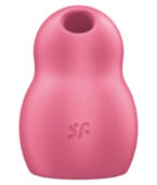 SATISFYER - STIMULATEUR ET VIBRATEUR DOUBLE AIR PULSE PRO TO GO 1 ROUGE