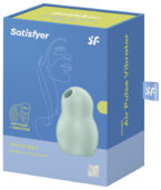 SATISFYER - STIMULATEUR ET VIBRATEUR DOUBLE AIR PULSE PRO TO GO 1 VERT