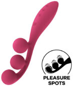 SATISFYER - VIBRATEUR MULTI TRI BALL 1 ROUGE