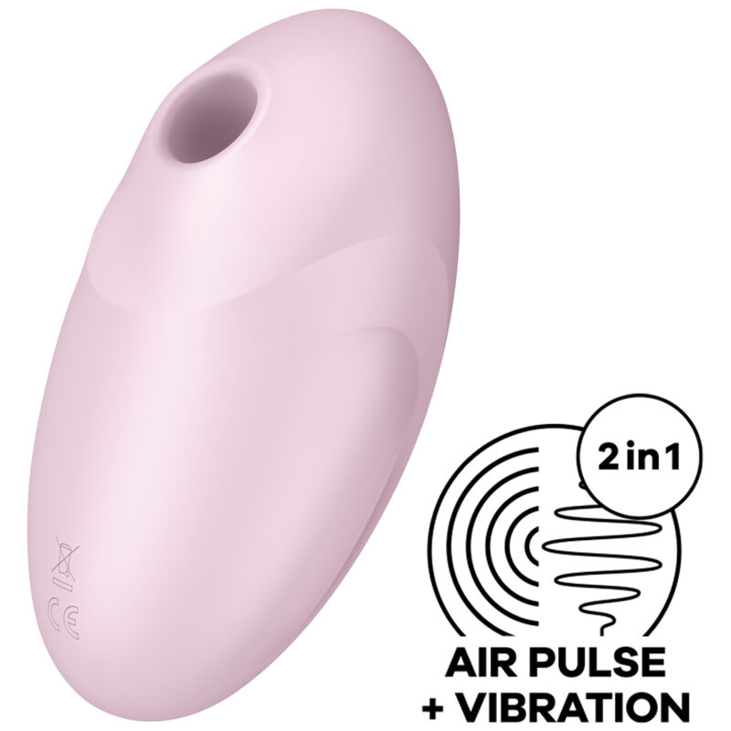 SATISFYER - STIMULATEUR ET VIBRATEUR VULVA LOVER 3 ROSE