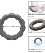 CALEXOTICS - BAGUE ALPHA ERECT GRIS