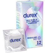 DUREX - INVISIBLE EXTRA LUBRIFIÉ 12 UNITÉS