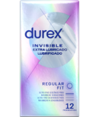 DUREX - INVISIBLE EXTRA LUBRIFIÉ 12 UNITÉS