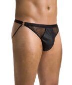 PASSION - 034 SLIP OUVERT LUKE NOIR L/XL