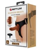 PRETTY LOVE - SLIP HARNAIS HARNAIS UNIVERSEL AVEC GODE MICHEAL 20 CM NOIR