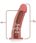 INTENSE - HARNAIS CREUX AVEC GODE 16 X 3 CM