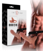 INTENSE - HARNAIS CREUX AVEC GODE EN SILICONE 16 X 3