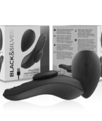 BLACK&SILVER - CULOTTE VIBRANTE RECHARGEABLE EN SILICONE PRESTON NOIRE