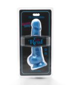 GET REAL - HAPPY DICKS 19 CM AVEC BALLES BLEU