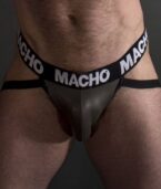 MACHO - MX27GR JOCK CUIR GRIS BEIGE XL