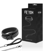 FETISH SUBMISSIVE - COLLIER CHAÎNE DOUBLURE EN NOPRÈNE