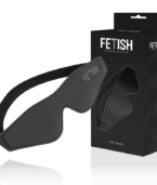 FETISH SUBMISSIVE - MASQUE EN CUIR VÉGAN AVEC DOUBLURE EN NOPRÈNE