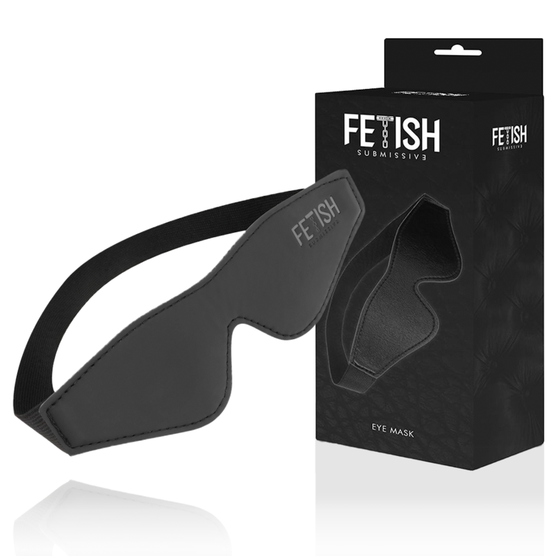 FETISH SUBMISSIVE - MASQUE EN CUIR VÉGAN AVEC DOUBLURE EN NOPRÈNE