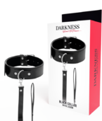 DARKNESS - COLLIER DE POSTURE AVEC CHAÎNE EN CUIR