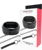 DARKNESS - COLLIER NOIR AVEC CHAÎNE