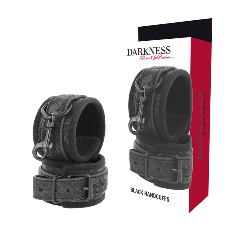 DARKNESS - MENOTTES BDSM LUXE NOIRES