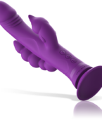 INTENSE - VIBRATEUR EN SILICONE CASANOVA RABBIT TRIPLE MOTEUR VIOLET