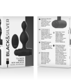 BLACK&SILVER - TUCKER PETITE TÉLÉCOMMANDE POUR PLUG ANAL EN SILICONE