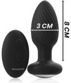 BLACK&SILVER - TÉLÉCOMMANDE DU ROTATEUR ANAL EN SILICONE WELLS PLUG