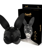 COQUETTE CHIC DESIRE - MASQUE EN CUIR VEGAN AVEC OREILLES DE LAPIN