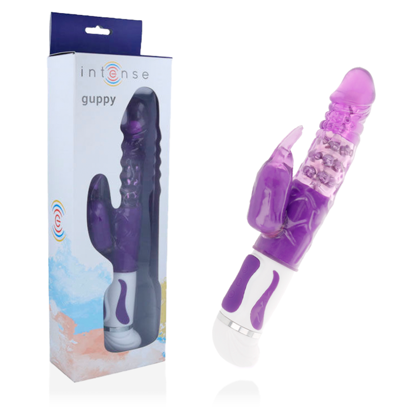 INTENSE - VIBRATEUR ROTATEUR GUPPY LILAS