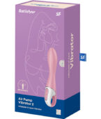 SATISFYER - VIBRATEUR POMPE A AIR 2 ROSE