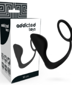 ADDICTED TOYS - PLUG ANAL AVEC ANNEAU PÉNIS NOIR