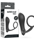 ADDICTED TOYS - PLUG ANAL VIBRANT AVEC ANNEAU PÉNIS