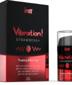 INTT - PUISSANT STIMULANT INTIME GEL VIBRANT LIQUIDE FRAISE 15 ML