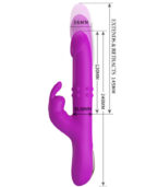 PRETTY LOVE - VIBRATEUR REESE AVEC ROTATION VIOLET