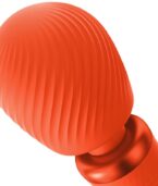 FUN FACTORY - VIM SILICONE RECHARGEABLE VIBRANT LESTÉ RUMBLE WAND SUNRISE ORANGE