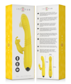 INTENSE - VIBRATEUR MULTIFONCTION TOKY UP & DOWN AVEC STIMULATEUR CLITORAL JAUNE