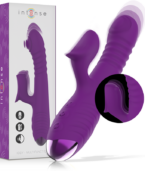 INTENSE - VIBRATEUR RECHARGEABLE MULTIFONCTION IGGY UP & DOWN AVEC STIMULATEUR CLITORAL VIOLET