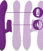 INTENSE - VIBRATEUR RECHARGEABLE MULTIFONCTION IGGY UP & DOWN AVEC STIMULATEUR CLITORAL VIOLET