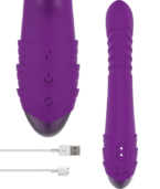 INTENSE - VIBRATEUR RECHARGEABLE MULTIFONCTION IGGY UP & DOWN AVEC STIMULATEUR CLITORAL VIOLET