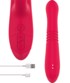 INTENSE - VIBRATEUR UP & DOWN RECHARGEABLE MULTIFONCTION DUA AVEC LANGUE ROUGE