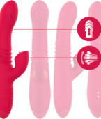 INTENSE - VIBRATEUR UP & DOWN RECHARGEABLE MULTIFONCTION DUA AVEC LANGUE ROUGE