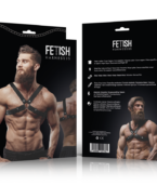 FETISH SUBMISSIVE ATTITUDE - HARNAIS BULLDOG AJUSTABLE EN CUIR ÉCOLOGIQUE POUR HOMMES