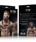 FETISH SUBMISSIVE ATTITUDE - HARNAIS POITRINE BULLDOG EN CUIR ÉCOLOGIQUE POUR HOMMES TAILLE M/L