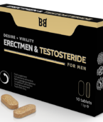 BLACK BULL - ERECTMEN & TESTOSTERIDE PUISSANCE ET TESTOSTÉRONE POUR HOMMES 10 GÉLULES