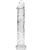 NEBULA SERIES BY IBIZA - MODÈLE 12 GODE EN VERRE BOROSILICATE CLAIR 17 CM -O- 3.5 CM